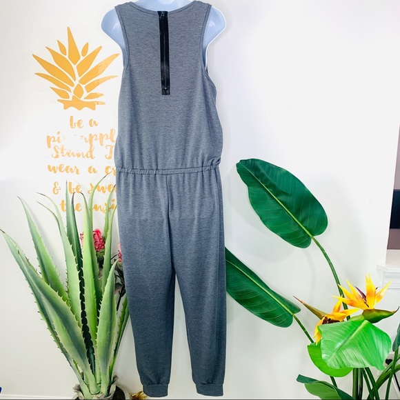 RACHEL ROY Gray Black Tank Top Jogger Jumpsuit Medium - Picture 2 of 11